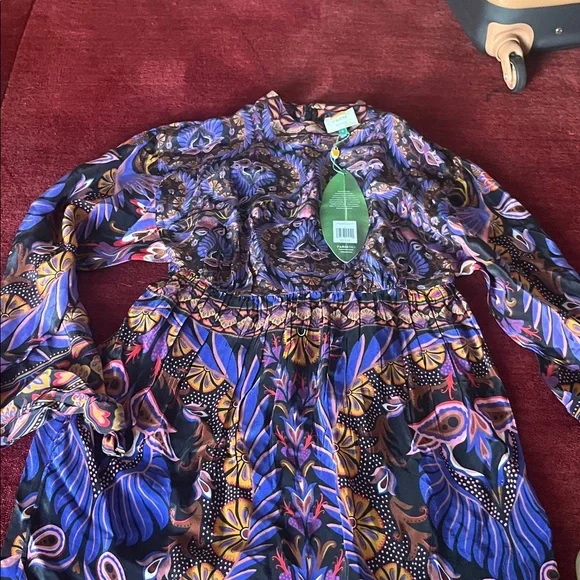 Farm Rio Printed Crepe De Chine Maxi Dress - Picture 5 of 12